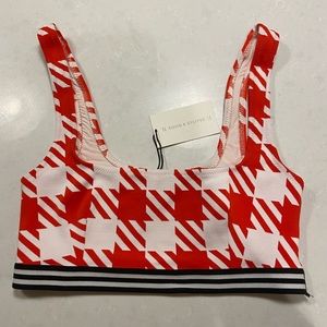 BRAND NEW solid and striped bathing suit top